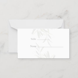 Elegant Sage Grönt Botanical Placeringskort