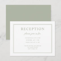 Elegant Sage Grönt Brölloprecept