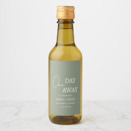 Elegant Sage Grönt En dagars daglig repetitionsmid Vinetikett