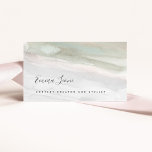 Elegant Sage Grönt och Grått Watercolor Visitkort<br><div class="desc">De här affärskorten för snyggt och elegant har ditt namn i ett modernt svart skript,  på en grönt och en grått vattenfärgsbakgrund. Ett utseende som är både professionell och trendig,  och perfekt för alla typer av yrken,  till exempel skapare av innehåll,  makeup-artist,  hårsalon-stilist med mera.</div>