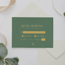 Elegant Sage Grönt och Guld Bröllop