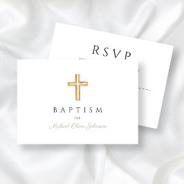 Elegant Sage Grönt Religiösa Kor Boy Baptism OSA Kort