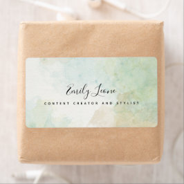 Elegant Sage Grönt Vattenfärg Fraktsedel