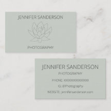 Elegant Sage Lotus Flower Minimalist Photogratogra