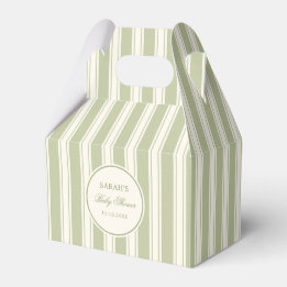 Elegant Sagegrön Klassisk Bebis Shower Presentaskar