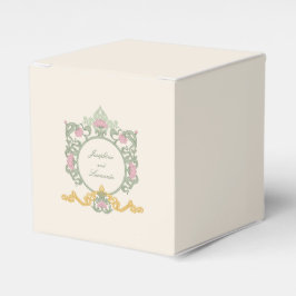 Elegant Sagegrön och Guld Art Nouveau Presentaskar