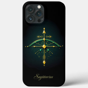 Elegant Sagittarius Bow and Arrow Zodiac