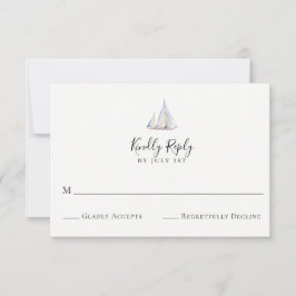 Elegant Sailboat-Bröllop OSA Card