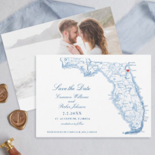 Elegant Saint Augustine Florida Bröllop flottan Ka Spara Datumet