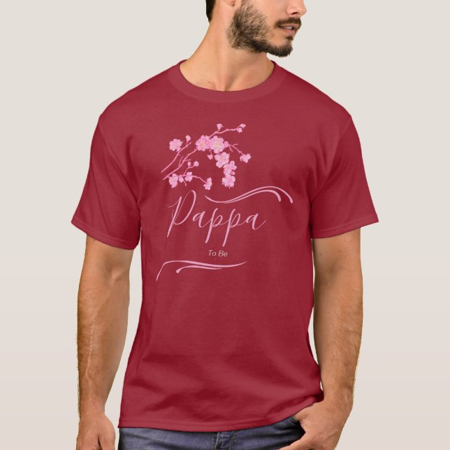 Elegant Sakura Cherry Blommars Baby Shower T Shirt (Framsida)
