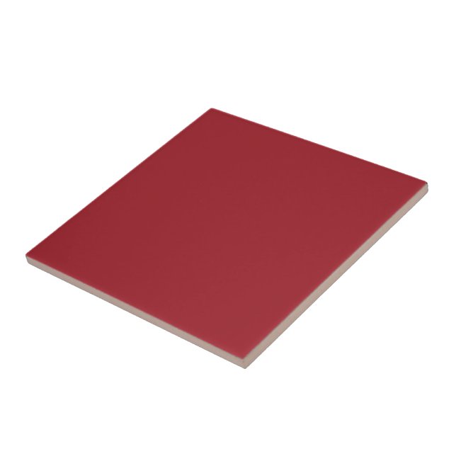 Elegant Sal Red, Mörk Hue Solid Färg Background Kakelplatta (Sidan)