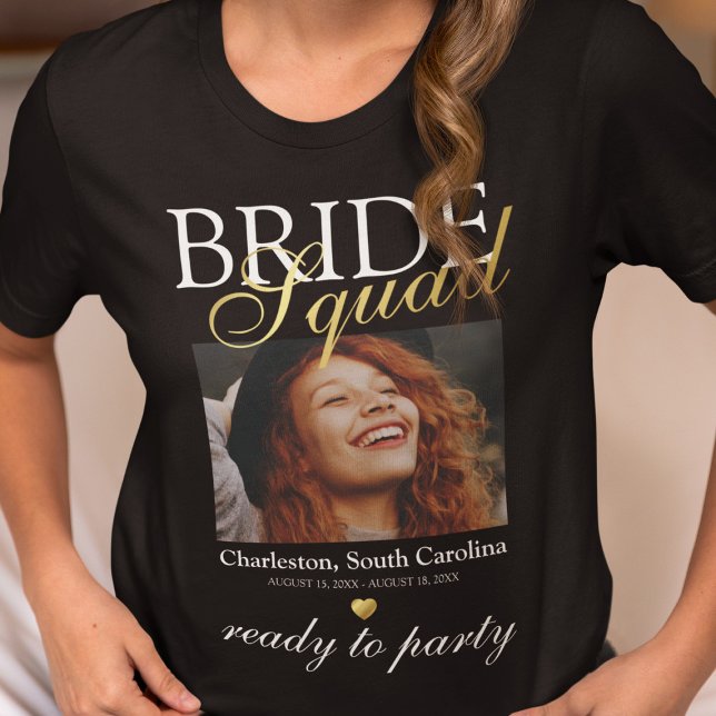 Elegant sällskapsdam Brudklubb Foto T Shirt (Skapare uppladdad)