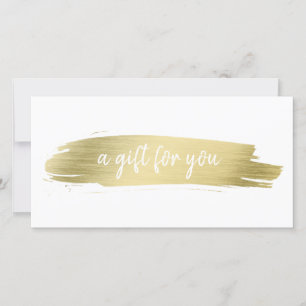 Elegant Salon Business Guld Gift Certificate