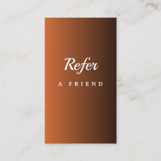 Elegant Salon & Spa Referral Card
