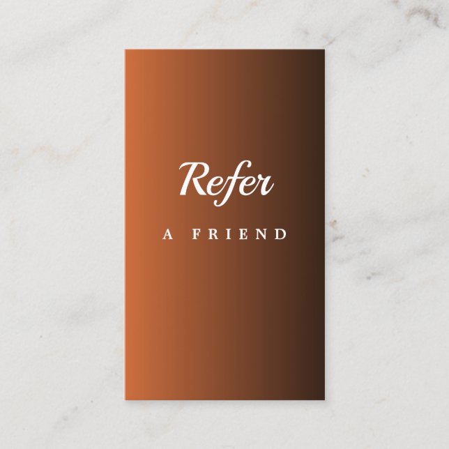 Elegant Salon & Spa Referral Card (Framsida)