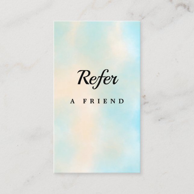 Elegant Salon & Spa Referral Card (Framsida)