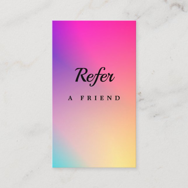 Elegant Salon & Spa Referralkort Rabattkort (Framsida)