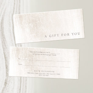 Elegant Salong Spa Borstad Marmor Presentkort