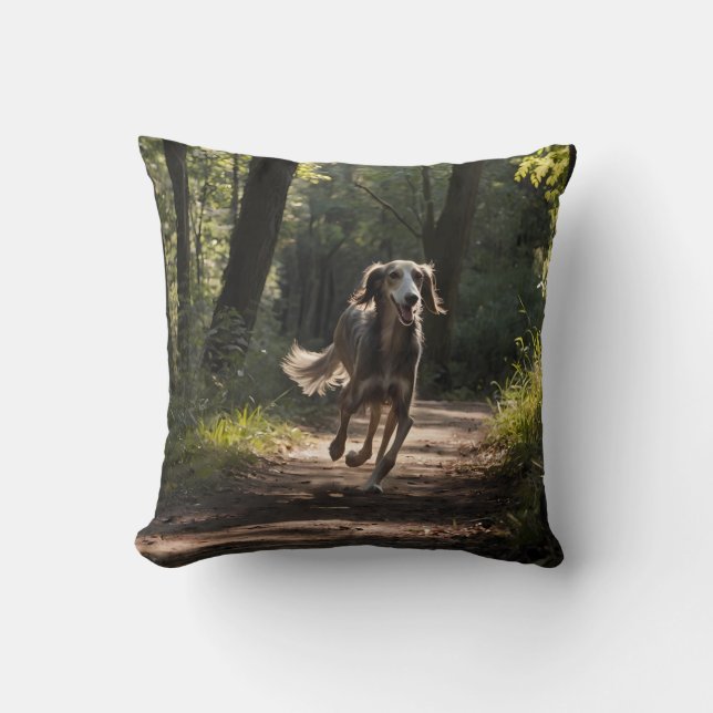 Elegant Saluki Dekorativ kudde (Framsida)