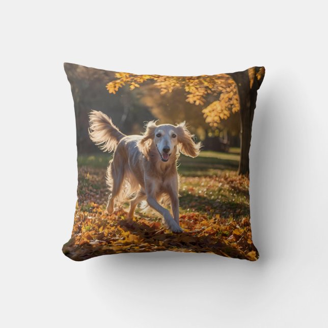 Elegant Saluki Dekorativ kudde (Framsida)