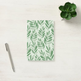 Elegant Salvia & Olivblad Naturmönster Post-it Block