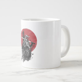 Elegant Samurai Spirit: Traditionell konst och mod Jumbo Mugg