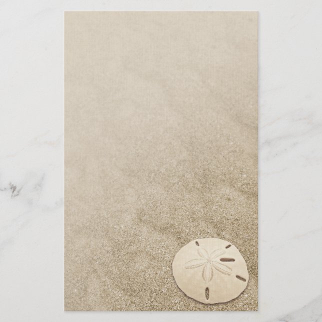 Elegant Sand Dollar Stationary 3 Brevpapper (Framsida)