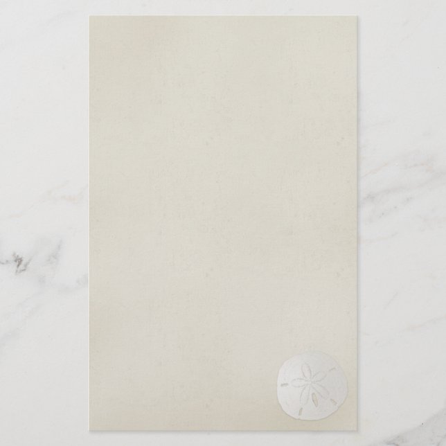 Elegant Sanddollar stationära 2 Brevpapper (Framsida)