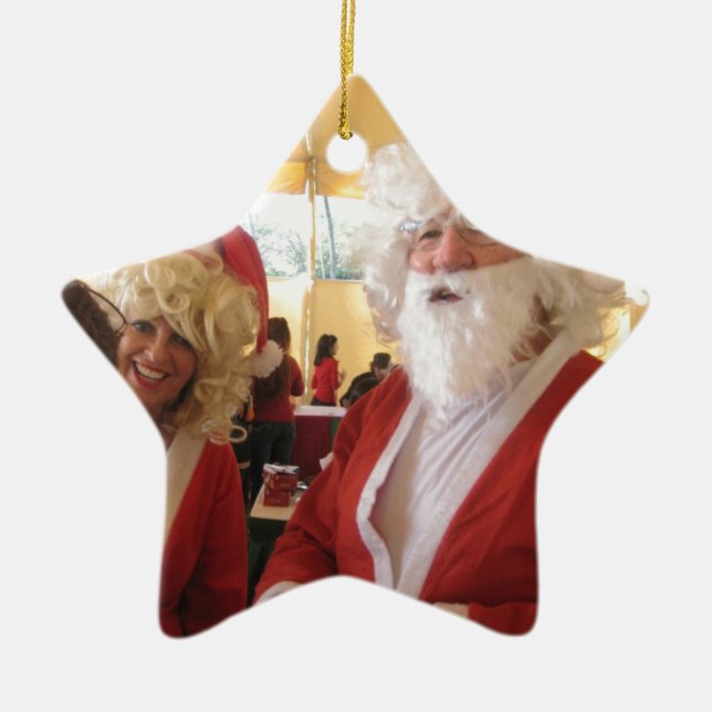 Elegant Santa Collection. Julgransprydnad Keramik (Framsidan)