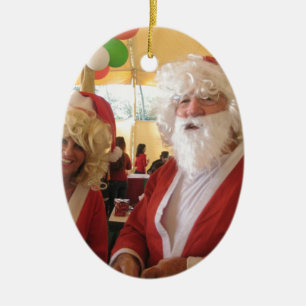 Elegant Santa Collection. Julgransprydnad Keramik