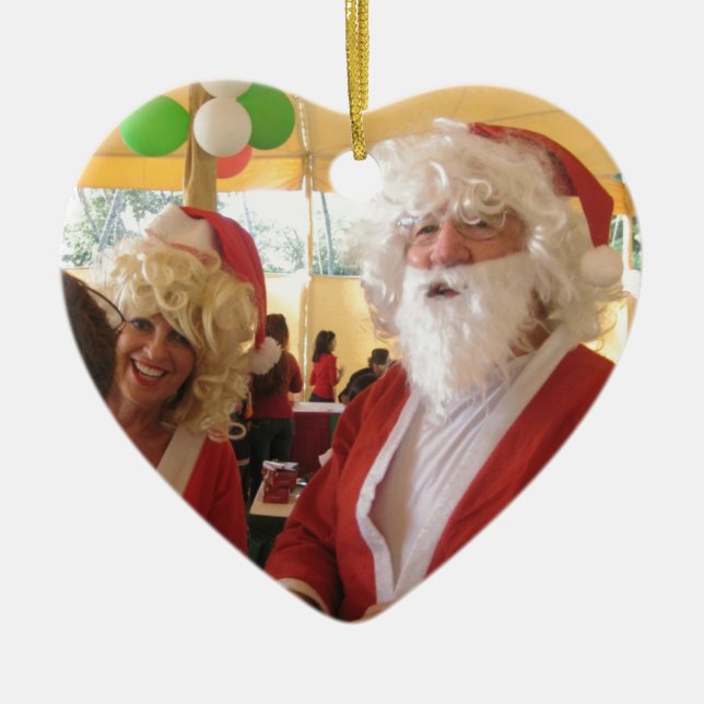 Elegant Santa Collection. Julgransprydnad Keramik (Framsidan)