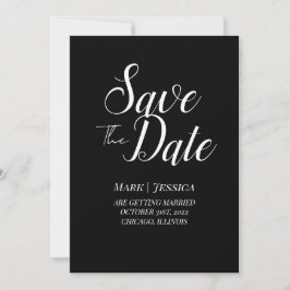 Elegant Save The Date Card | Minimal Modern Spara Datumet