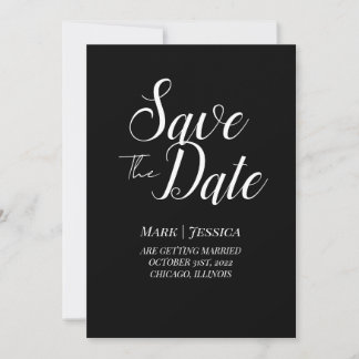Elegant Save The Date Card | Minimal Modern Spara Datumet