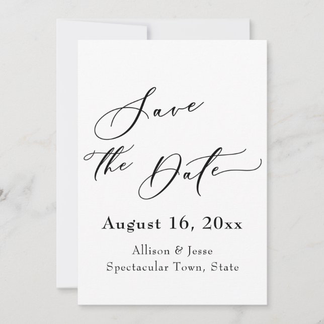 Elegant Save the Date-kort Vallmo Guldkonfetti Spara Datumet (Framsida)
