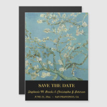 Elegant Save the Date "Mandelblomning" Version 2