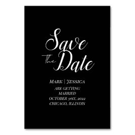 Elegant Save The Date Table Card Bordsnummer