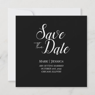 Elegant Save The Date Thank you Card Tack Kort