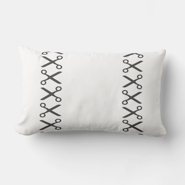 Elegant saxmönstrad kudde (Framsida)
