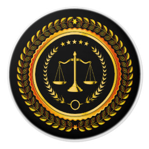 Elegant Scalof Justice Drawer Knobs - SRF Knopp