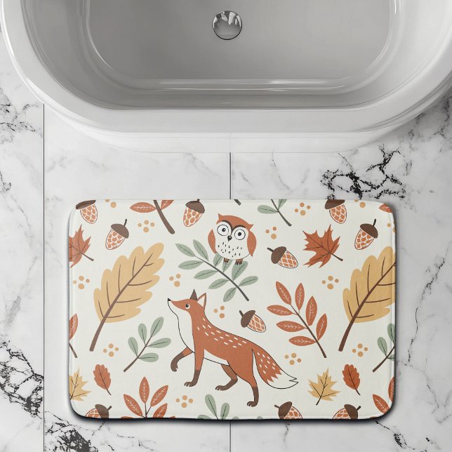 Elegant Scandinavian Fall Mönster Badrumsmatta (Skapare uppladdad)