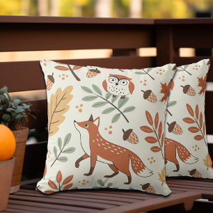 Elegant Scandinavian Fall Mönster Kudde