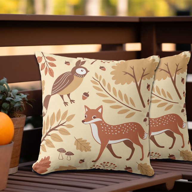 Elegant Scandinavian Fall Mönster Kudde (Skapare uppladdad)