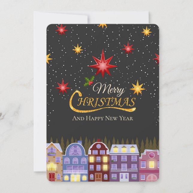 Elegant Scandinavian Houses God jul Julkort (Framsida)