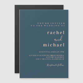 Elegant schlichte magnetisk inbjudningskort