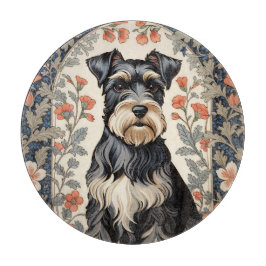 Elegant Schnauzer William Morris Inspired Floral