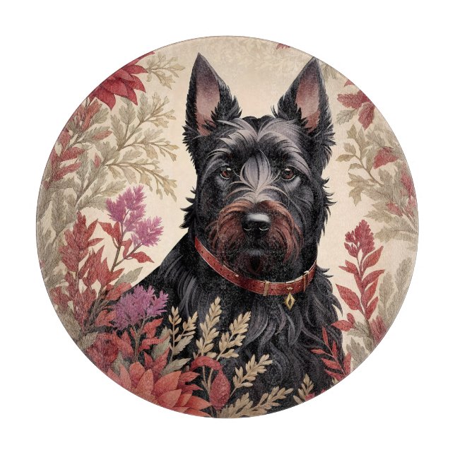 Elegant Scottish Terrier Hund Porträtt (Framsidan)