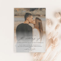 Elegant Script 2-fotoöverlägg Bröllop