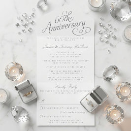 Elegant Script 60-års diamant bröllopsjubileum