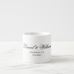 Elegant Script-bild och Groom Expresso Mugg Espressomugg