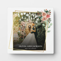 Elegant Script Black and White Bröllop